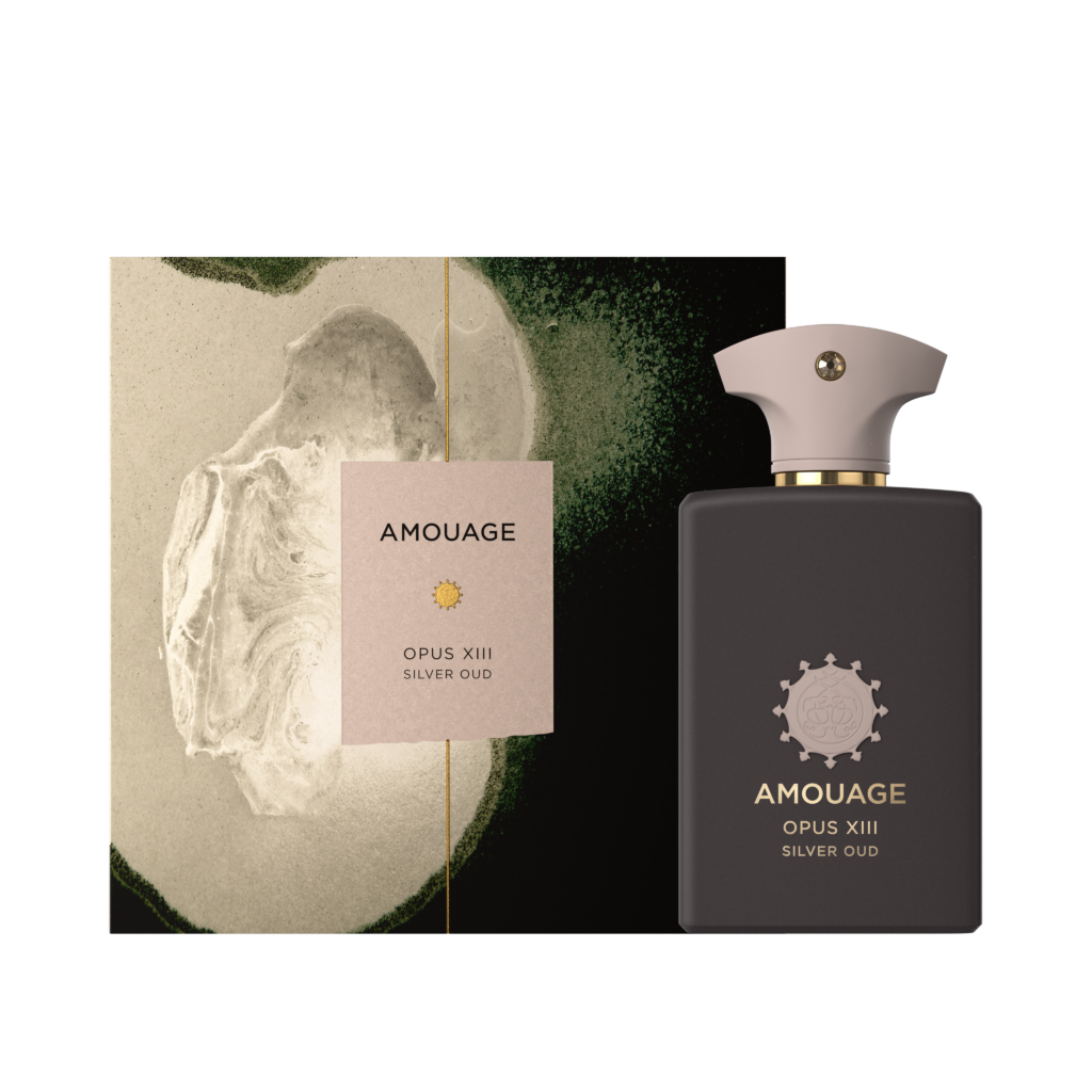 41056_OPUS XIII SILVER OUD WITH BOX Amouage Library Colleiction Opus XIII Silver Oud amd Bottle