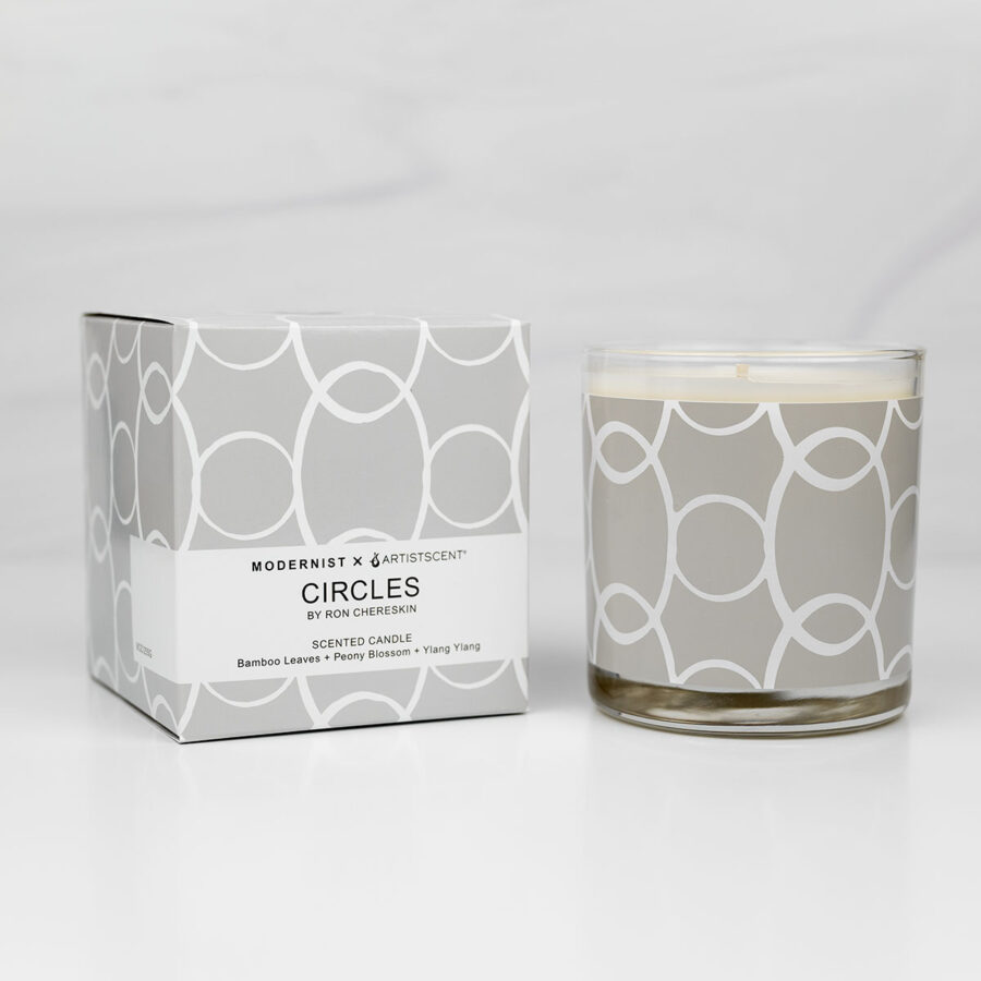 RC_Candles_BesideBox_Circles Ron Chereskin Circles Candle