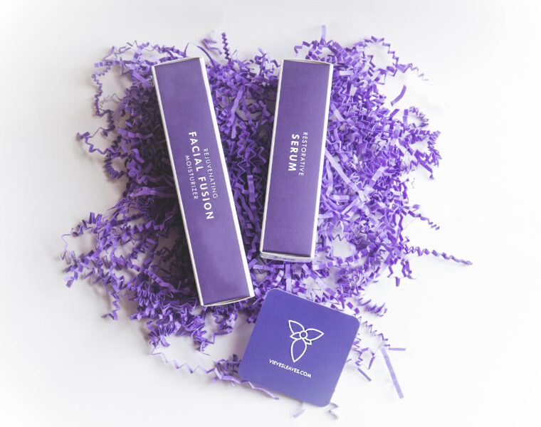 vieve's leaves duo restorative skincare set