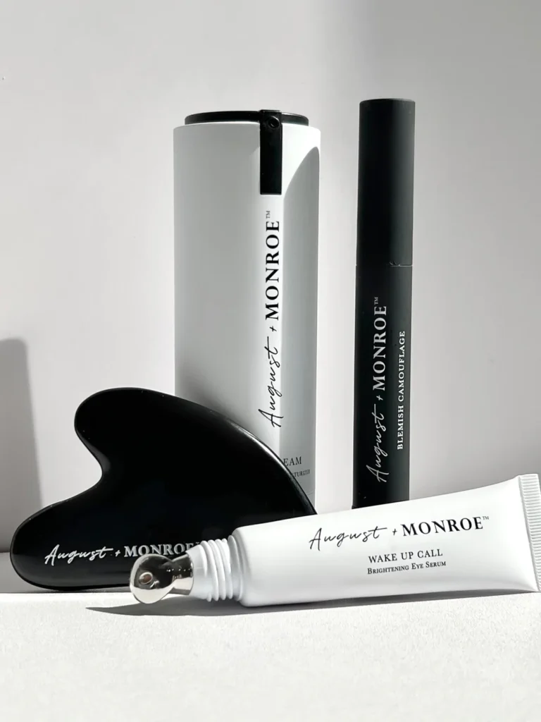 allw_out_1080x August and Monroe Clean Beauty Bundle Calm Cream Moisturizer Blemish Camouflage Wake Up Call Eye Serum