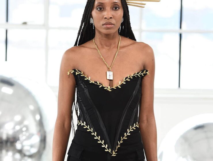 Designs by Amari B Golden Jewelry Deiji Designs Flying Solo NYFW 2023