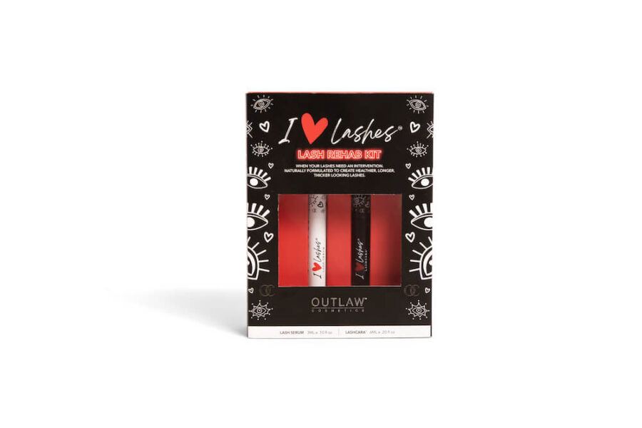Outlaw Cosmetics_Lash Rehab Kit Outlaw Cosmetics Lash Rehab Kit with Lash Serum and Black Mascara