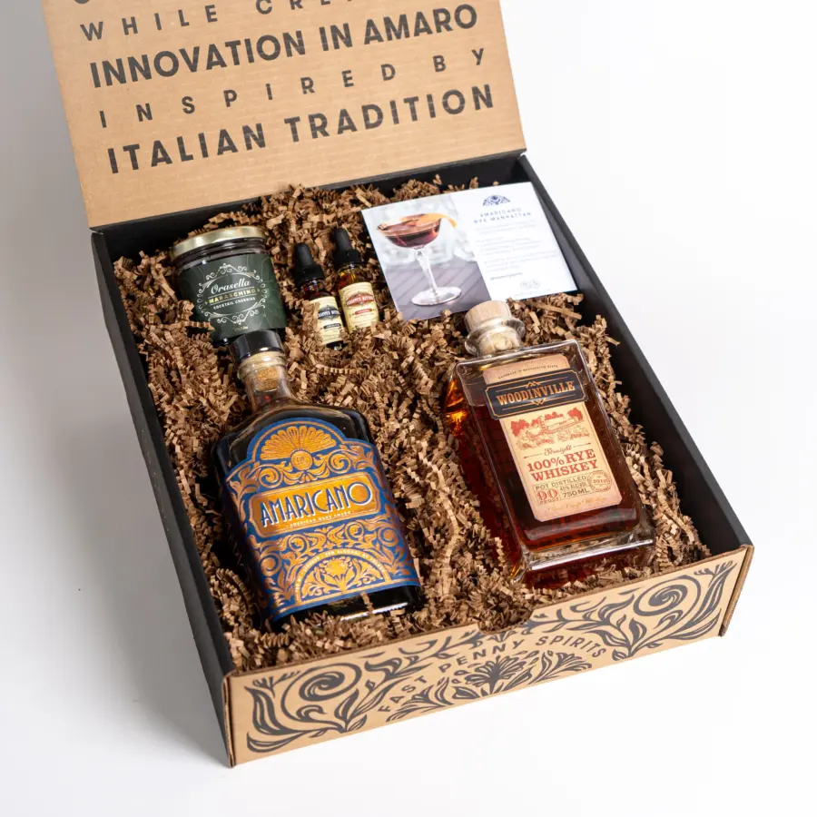 cocktailkit-americanoamaro Fast Penny Spirits Americano Amaro Cocktail Kit