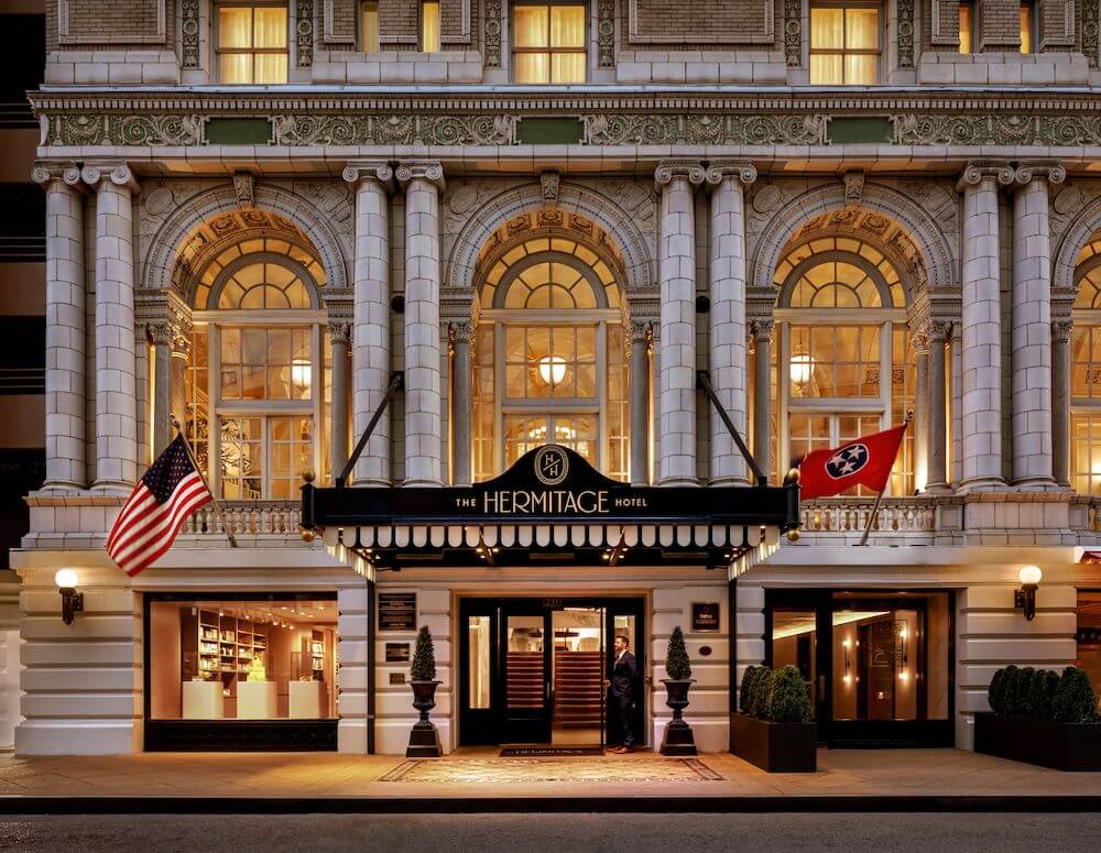 Hermitage Hotel_Ext Entrance_Copyright Brandon Barre? - Courtesy ForrestPerkins Hermitage Hotel Nashville