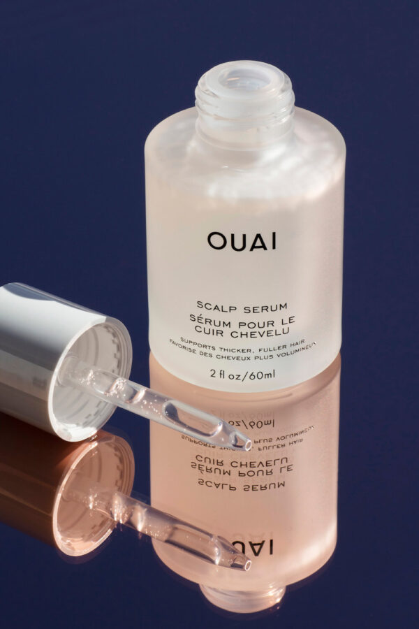 _I3A0098-CROPPED OUAI hair care scalp serum pipette and bottle close up
