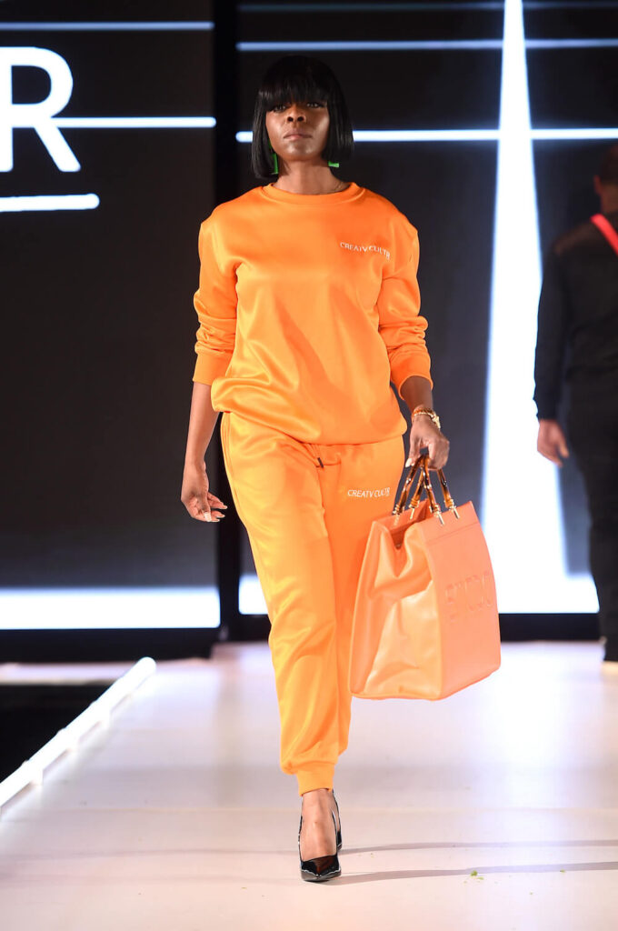 Model walks for Creative Cultr at Runway 7 NYFW FW 2023