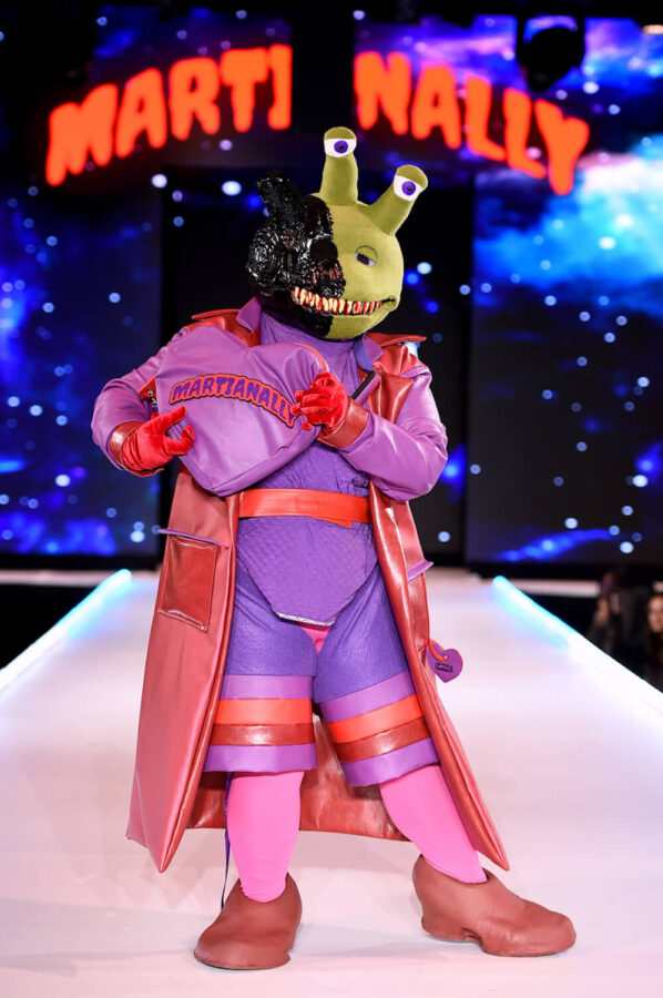 Model walks for avantgarde designer Martianally at Runway 7 Sony Hall New York Fashion Week Fall Winter 2023