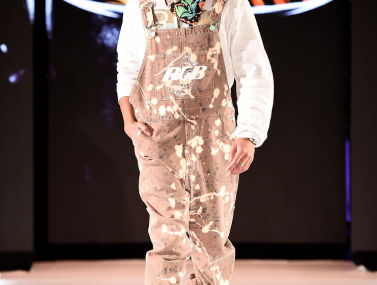 Model walks for Roy G Biv at Runway 7 NYFW FW 2023