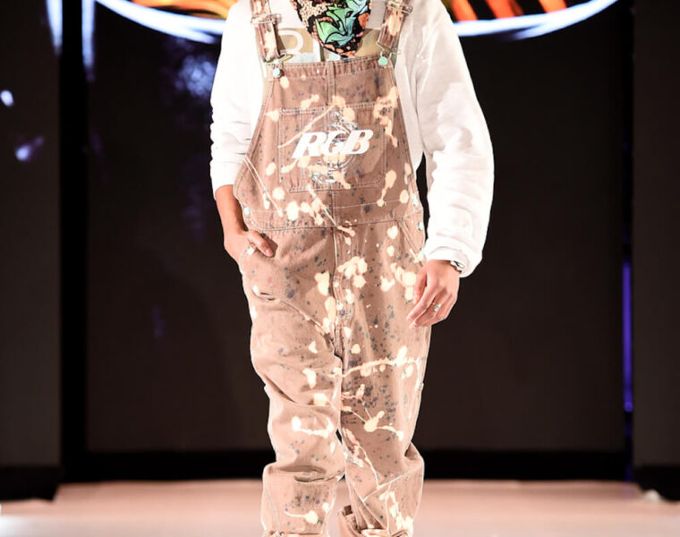 Model walks for Roy G Biv at Runway 7 NYFW FW 2023