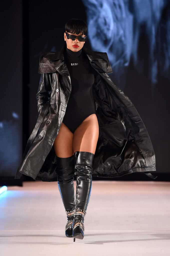 Model walks for Skai at Runway 7 NYFW FW 2023