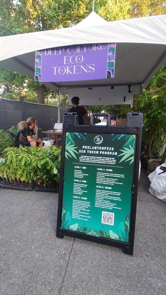 deeptropics-082023_sophiacalderone-6 Deep Culture Eco Token station at Deep Tropics photo by Sophia Calderone