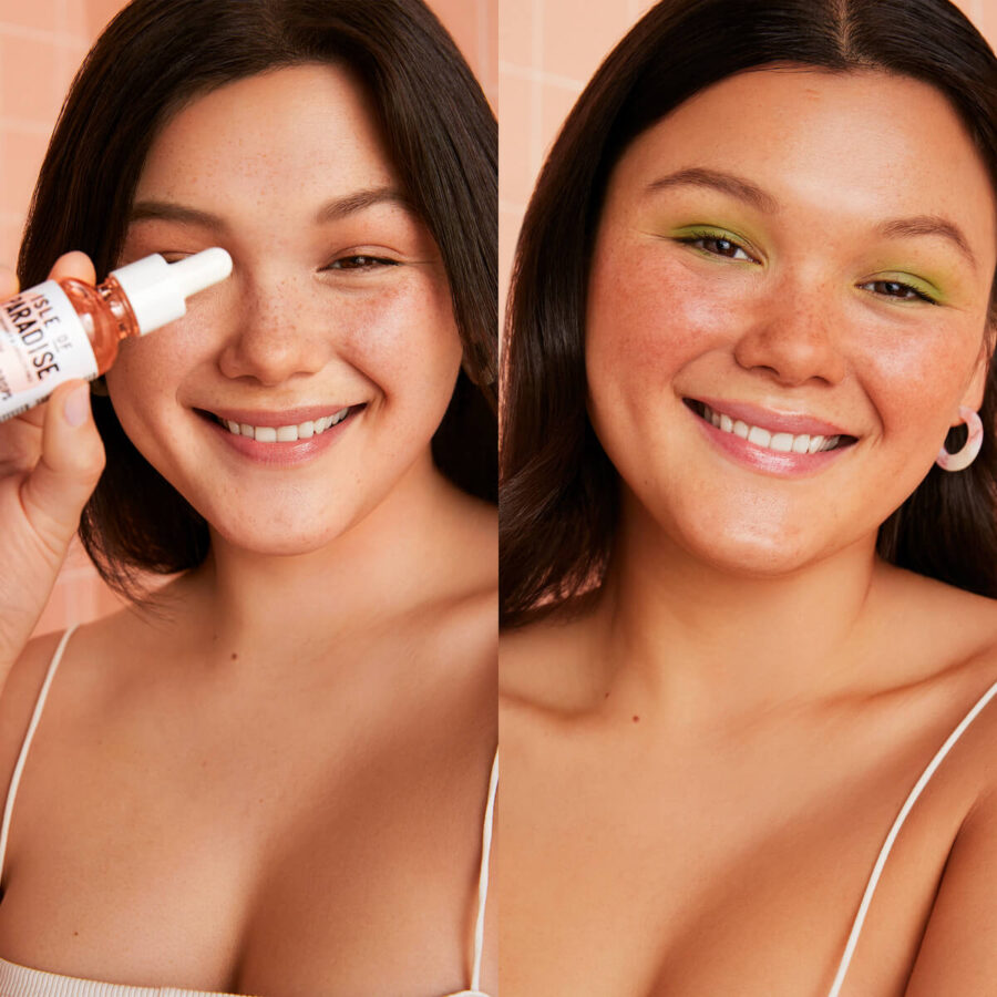 Isle of Paradise Self Tanning Drops in Shade Light on Model