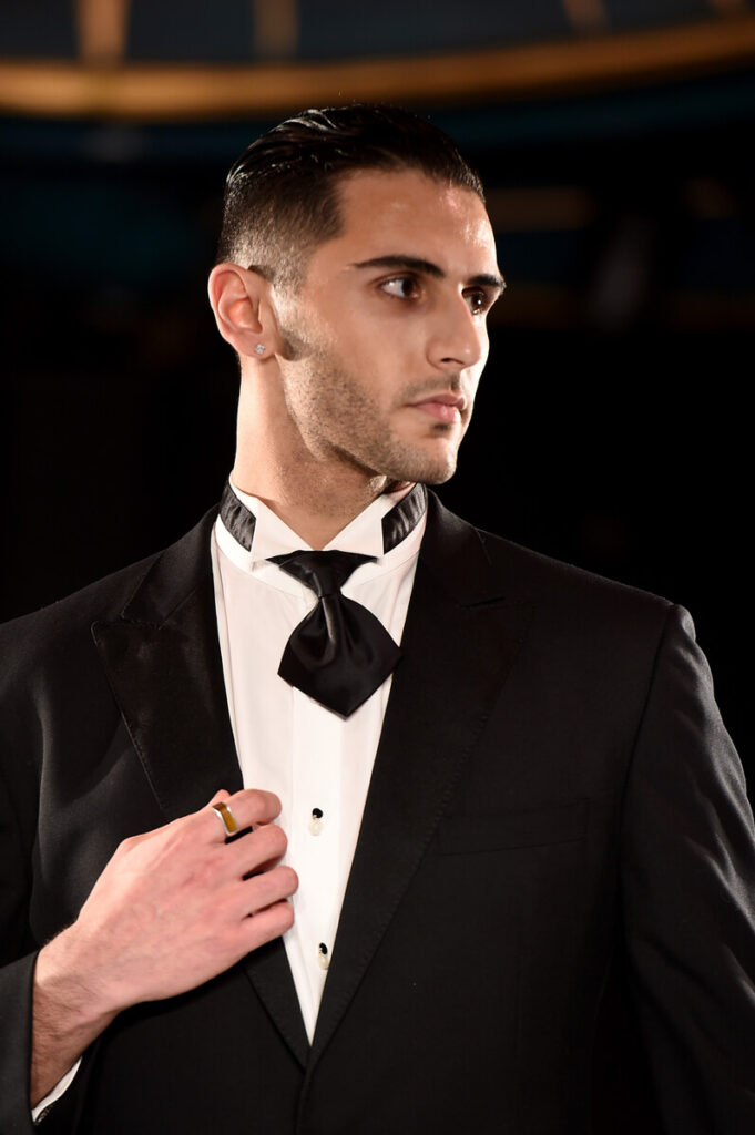 Model walks for The Shortii at Sony Hall with Runway 7 NYFW FW2023