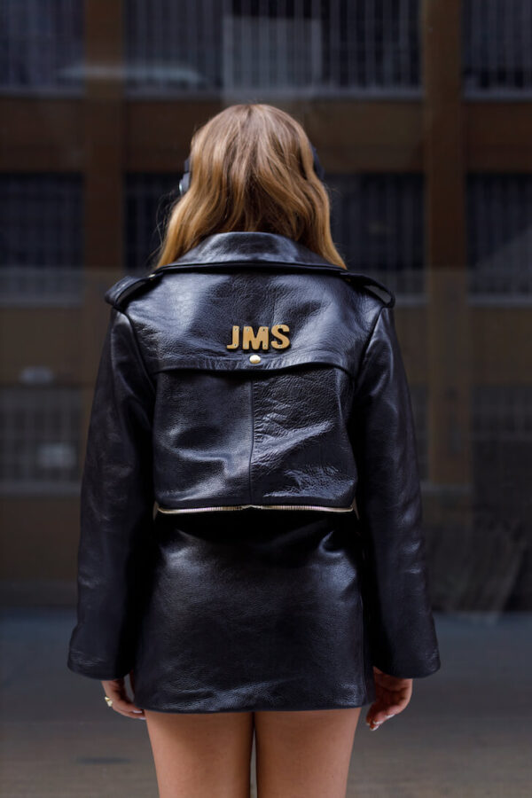 jonathan marc stein fashion designer dan/iel trench coat cropped motorcycle jacket