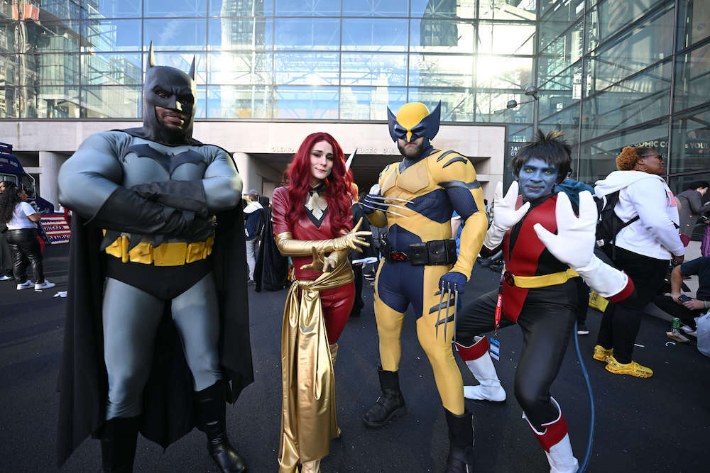 NEW YORK, NEW YORK - OCTOBER: Cosplayers at New York Comic Con at Javits Center on October 13, 2023 in New York City. (Photo by Bryan Bedder/Getty Images for Reedpop)