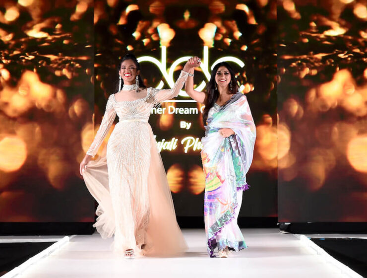 Model walks the runway for designer Anjali Phougat Dream Design Collection Sony Hall for Runway 7 NYFW Photo by Ilya S. Savenok