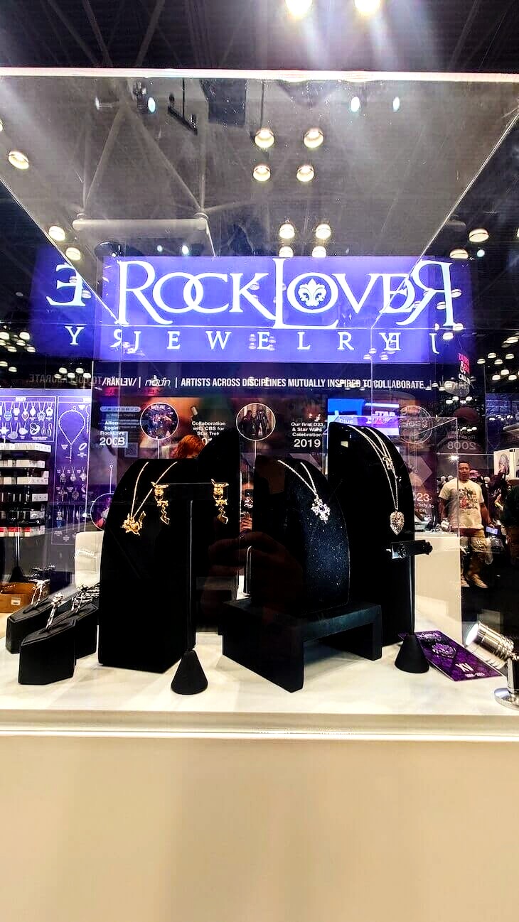 NEW YORK, NEW YORK - OCTOBER 13: RockLove Jewelry at NYCC at Javits Center on October 13, 2023 in New York City. (Photo by Sophia Calderone)