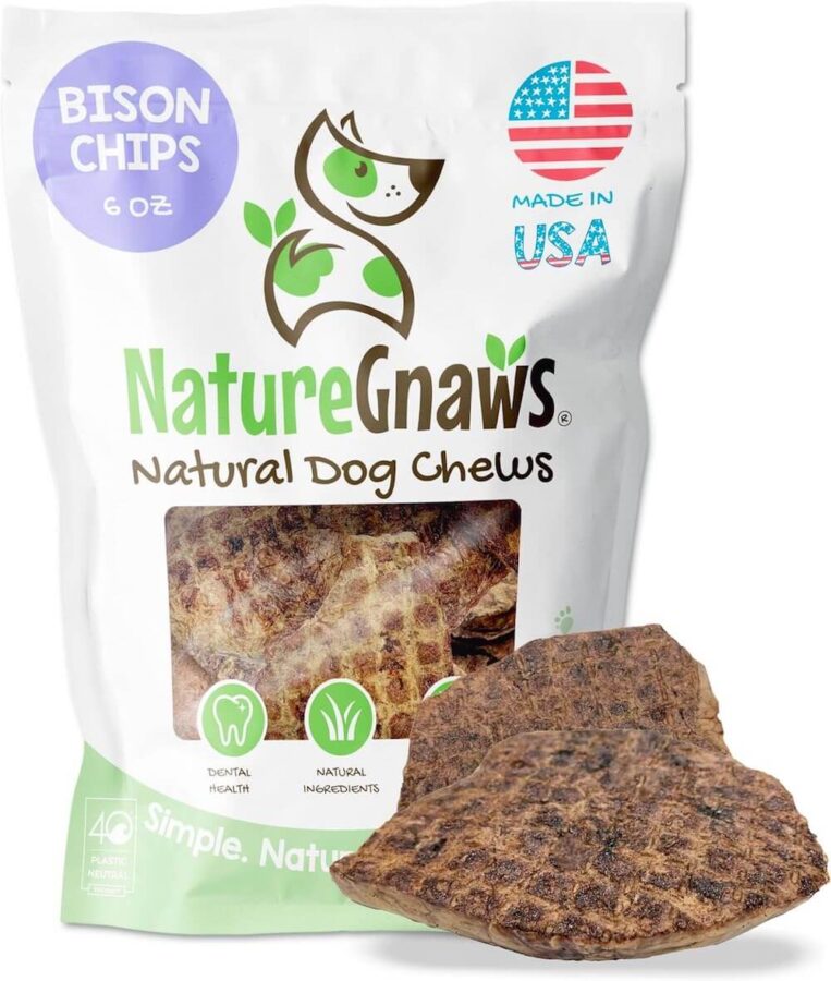 Nature Gnaws Natural Dog Chews Bison Chips