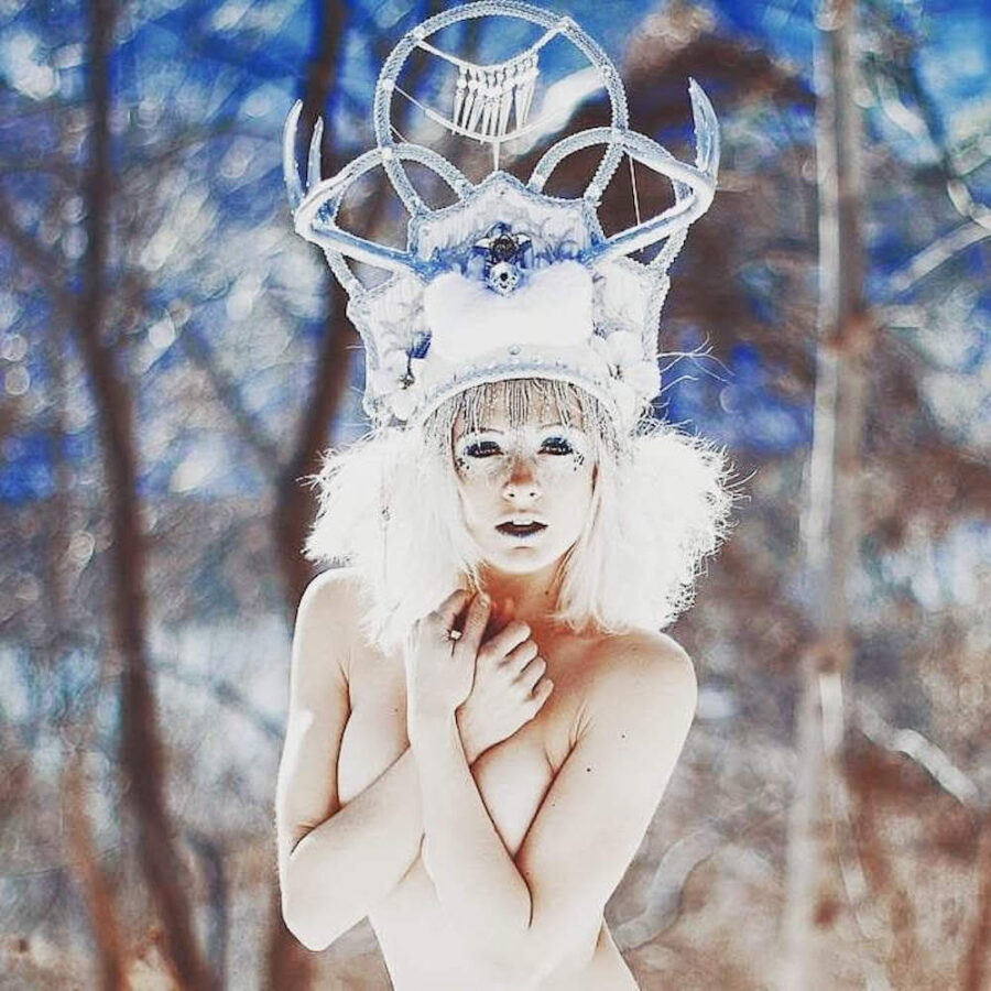 Aviatrix NYC Narnia Winter Queen crown