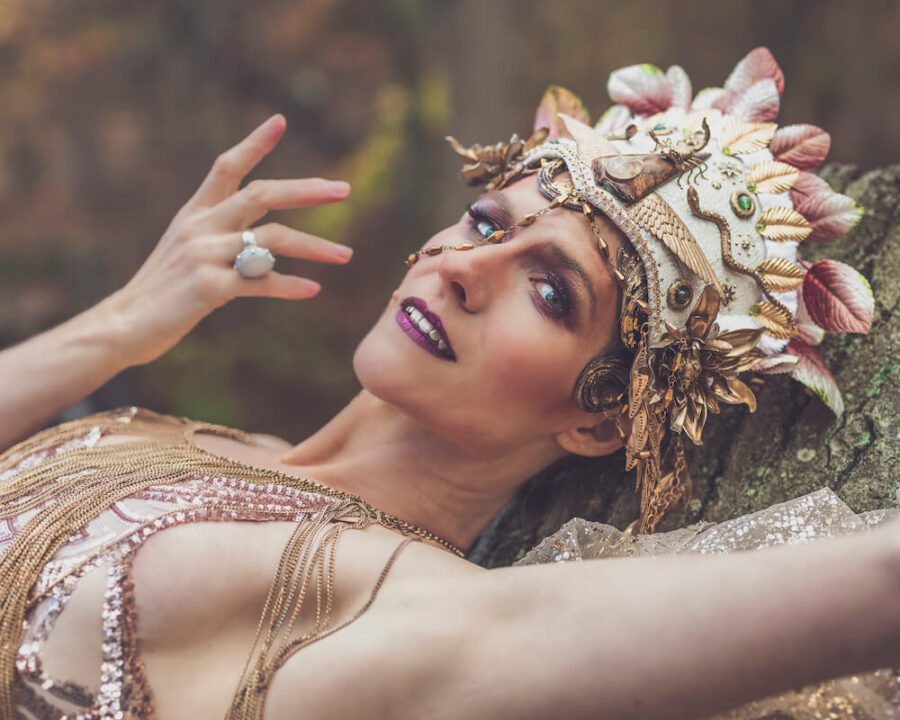 Aviatrix NYC Michelle Palmer in Scorpio Rising crown