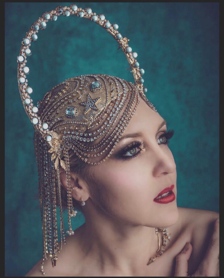 Aviatrix NYC beaded headdress