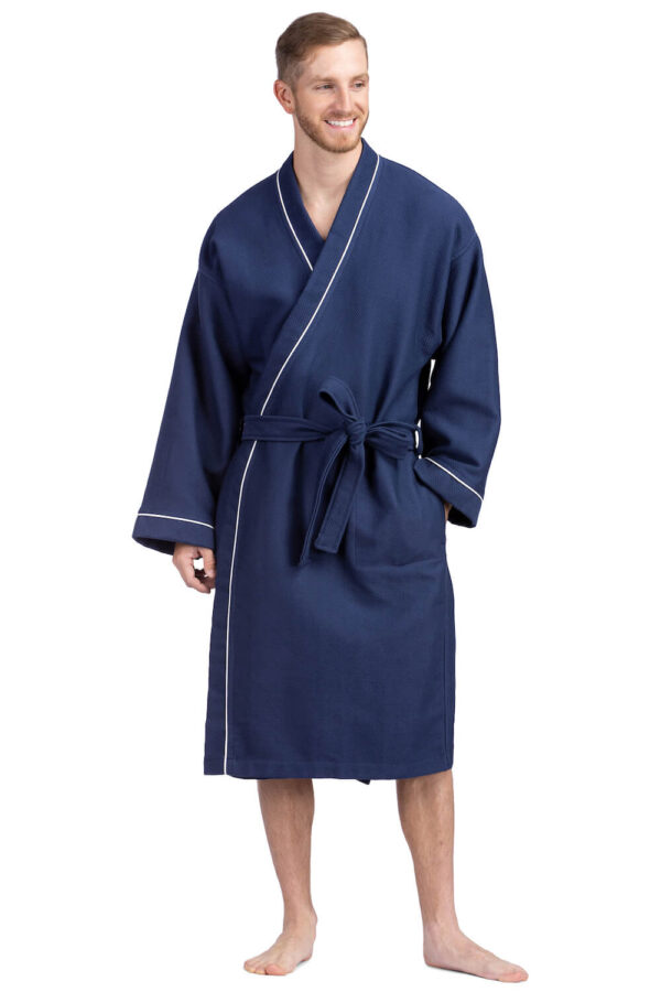 Fishers Finery Texere Mens Modal Kimono Bathrobe with Pockets
