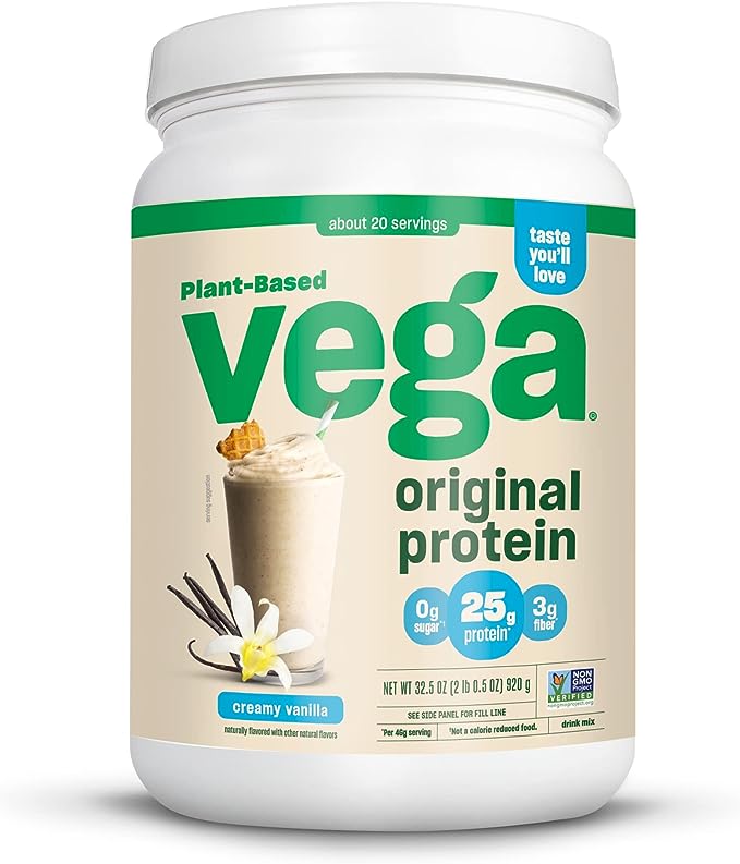 Vega plant based protein powders original protein creamy vanilla