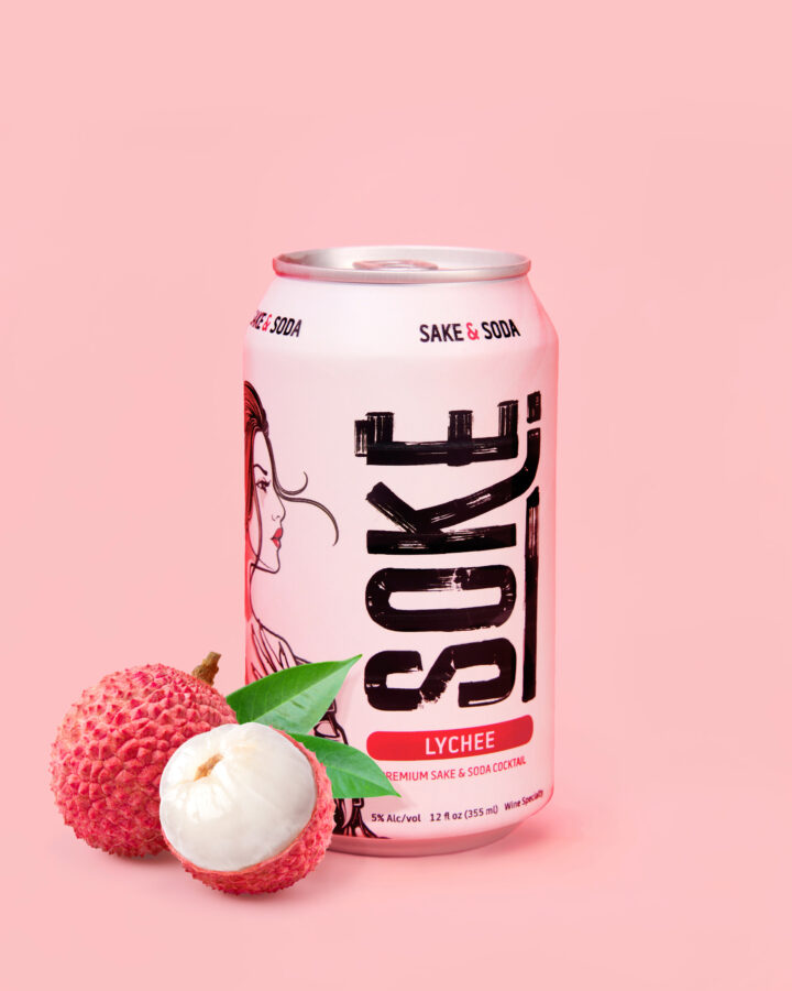 Lychee Sake Soda 