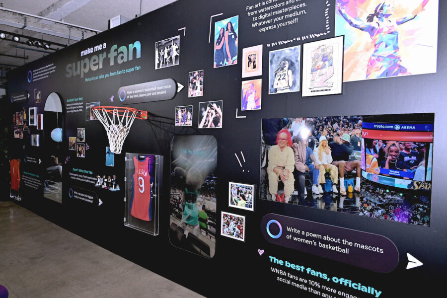 Meta AI Super Fan Wall From Event on June 25 2024 Photo by Getty Images