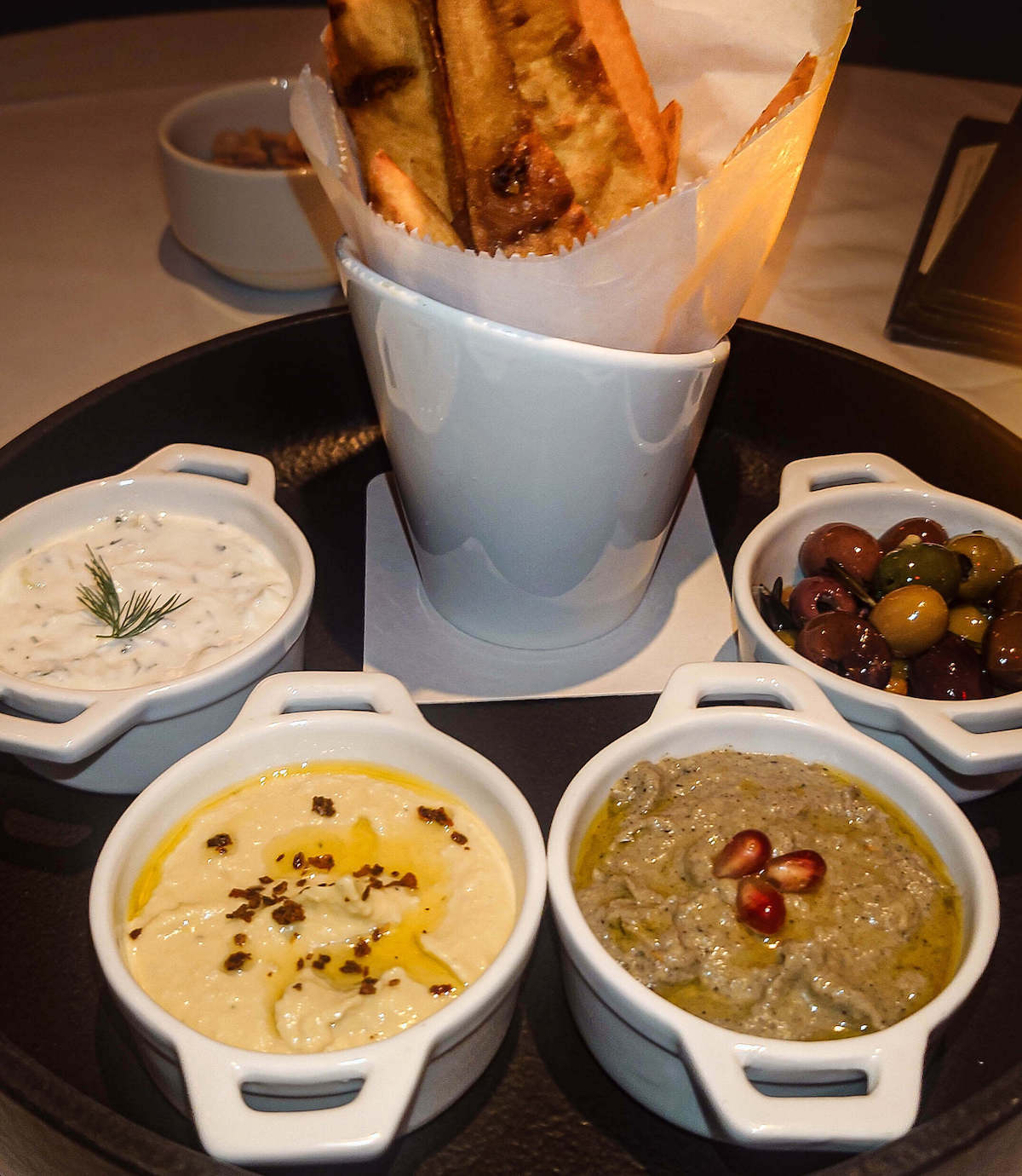 Loews Regency Bar and Grill chips and dip Photo by Sophia Calderone