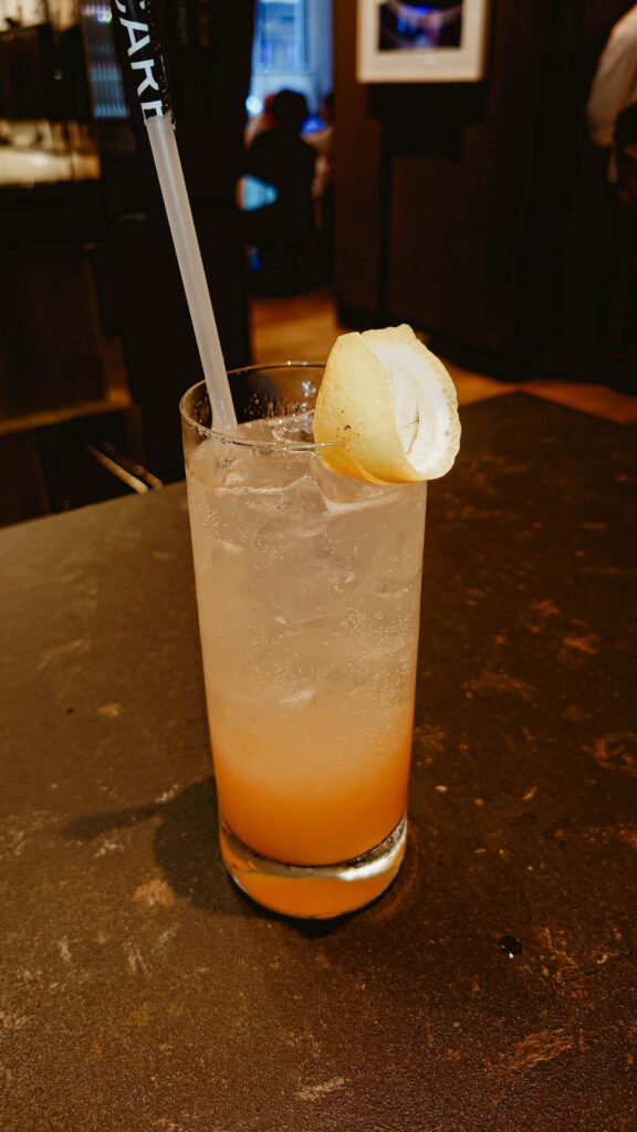 Loews Regency Bar and Grill Grapefruit Fusion Free spirited Program drink photo by Sophia Calderone