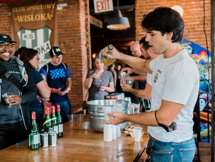 Food Karma Projects Cidr Feast pouring ciders