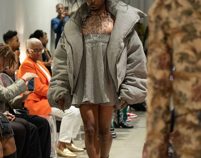 Model walks for Joseph Mcrae at SFW Runway 2024 - Photo By Phocusd Views