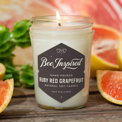 Bee Inspired Goods Grapefruit Candle