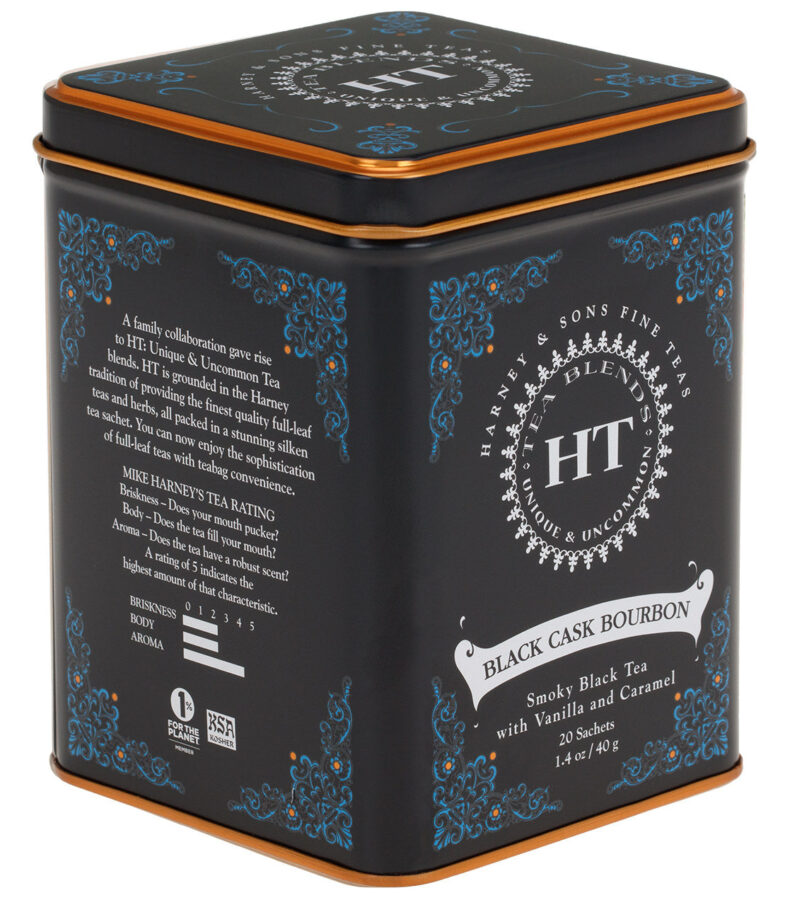 Harney & Sons Black Cask Bourbon Tea tin