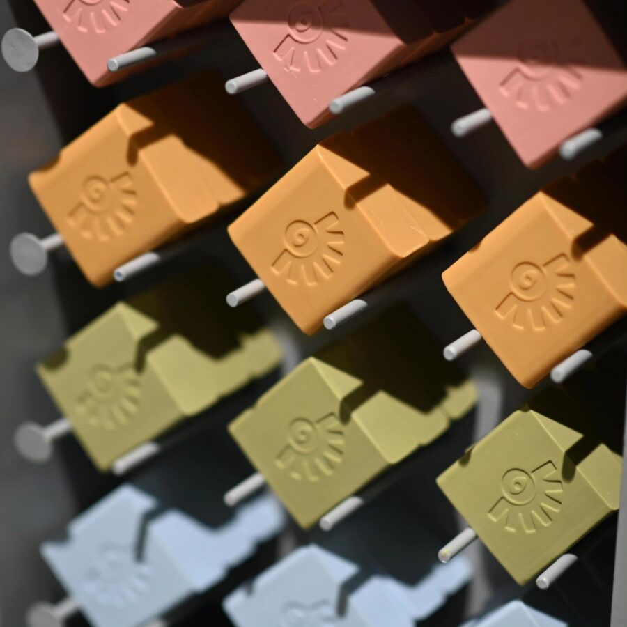Ayeya soaps in a pattern