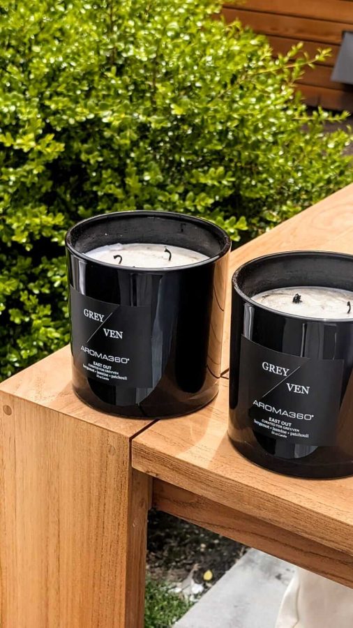 Grey / Ven Aroma 360 collaboration East Hamptons Candle Photo by Sophia Calderone