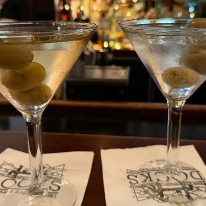 Martinis at Docks Happy Hour in NYC