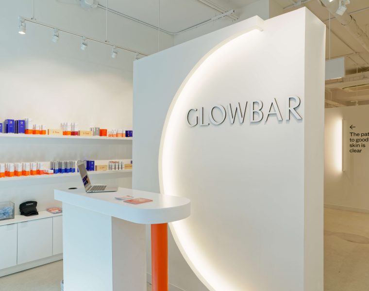 front desk in Glow Bar