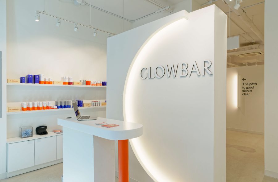 front desk in Glow Bar