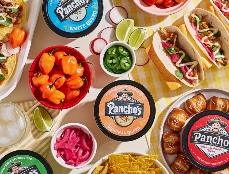 Pancho's, chips, pretzels, and tacos